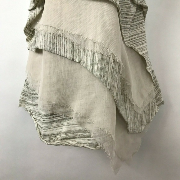 Anthropologie C. Keer Asymmetrical Ruffle Blouse S - Picture 5 of 8